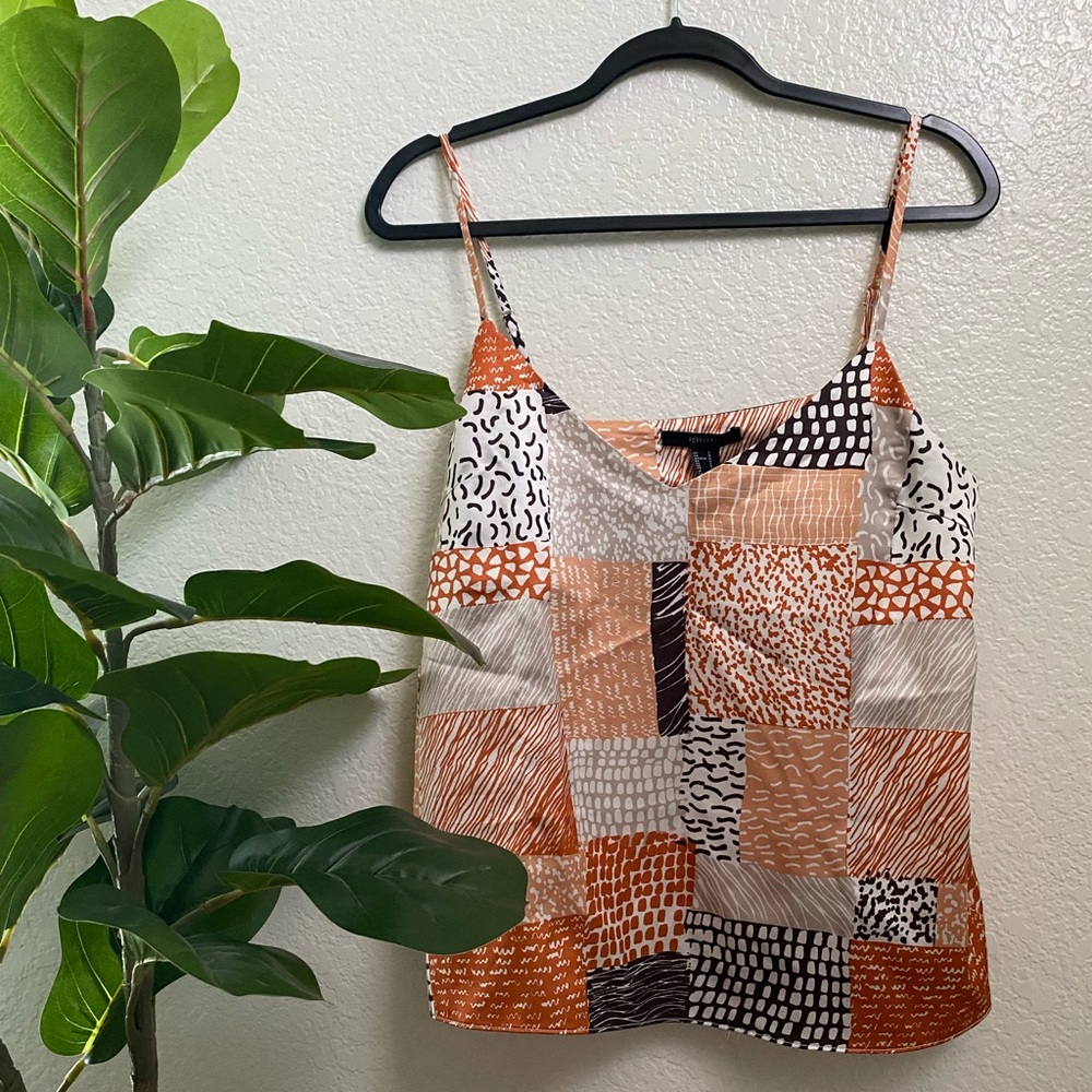Forever 21 Silk African Designed Blouse Top